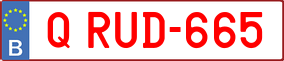 Trailer License Plate